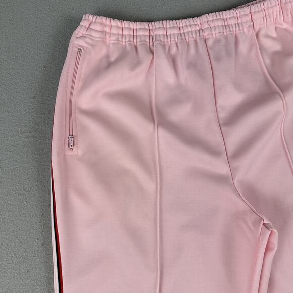Vtg 80s Adidas Track Pants Large Pink Straight Leg Draw String Elastic Waist‎ - Picture 7 of 16